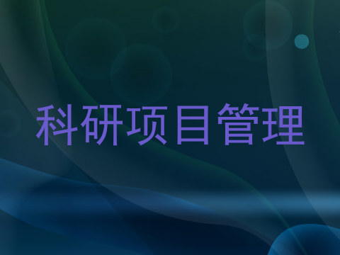 科研项目管理