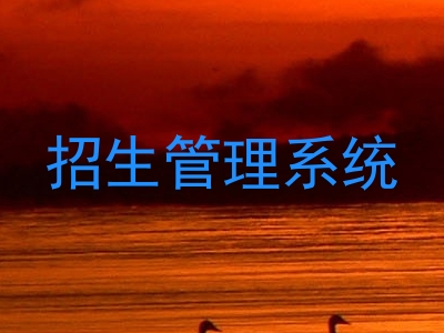 招生管理系统