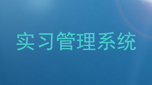 实习管理系统