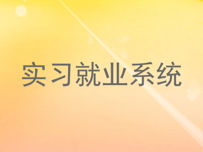 实习就业系统