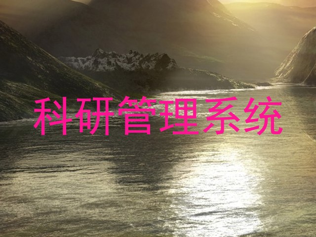科研管理系统