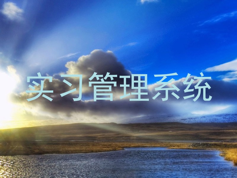实习管理系统