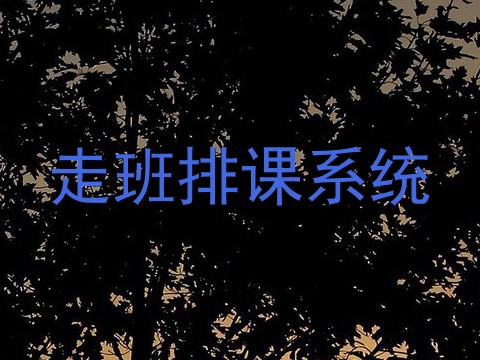 走班排课系统