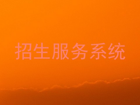 招生服务系统