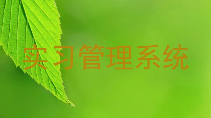 实习管理系统