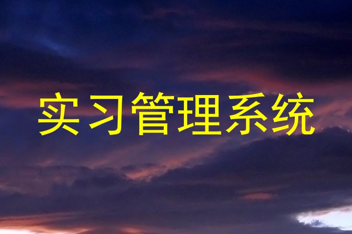 实习管理系统