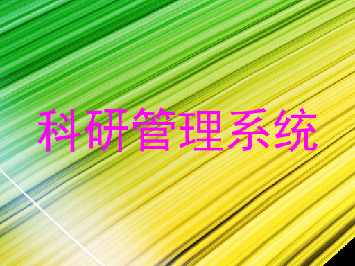 科研管理系统