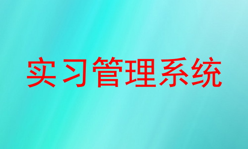 实习管理系统