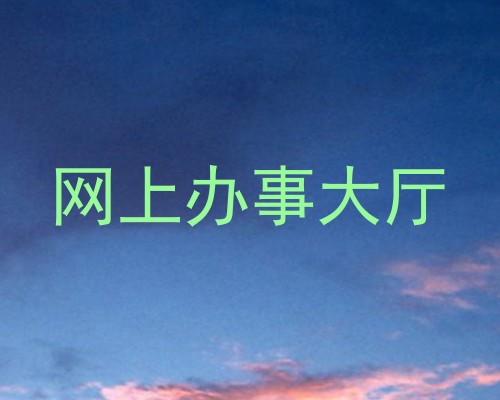 网上办事大厅