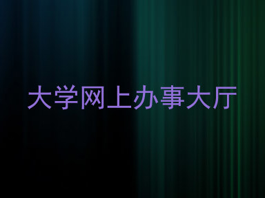 大学网上办事大厅