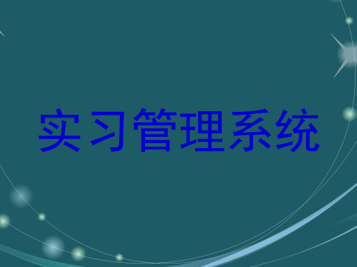 实习管理系统