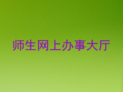 师生网上办事大厅