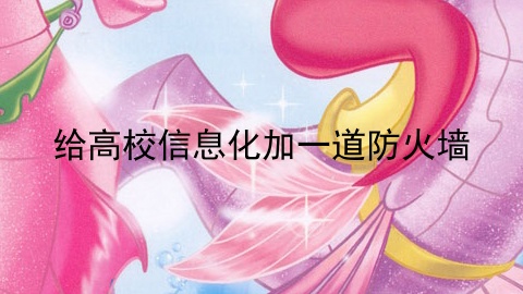 给高校信息化加一道防火墙