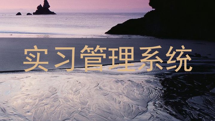 实习管理系统