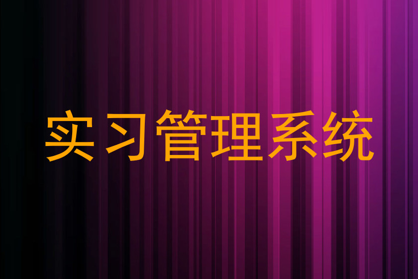 实习管理系统