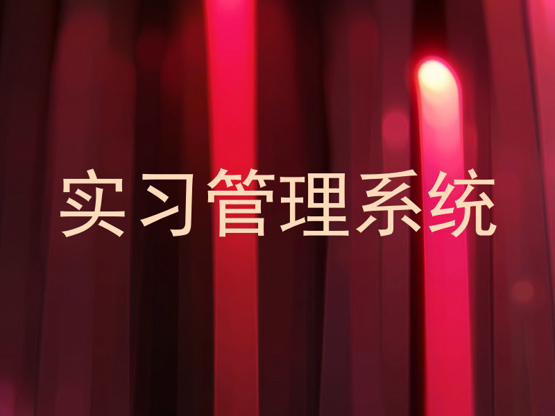 实习管理系统