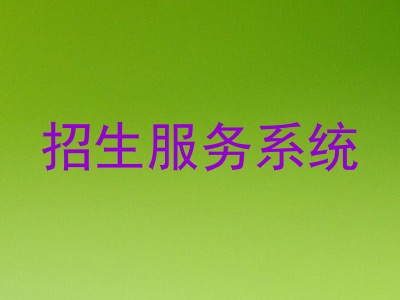 招生服务系统