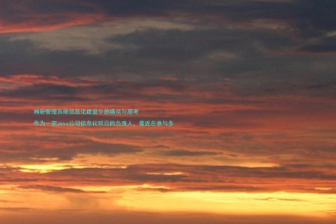 科研管理系统信息化建设中的痛点与思考
作为一家Java公司信息化项目的负责人,最近在参与多