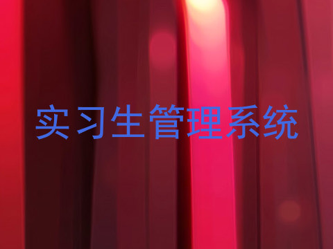 实习生管理系统