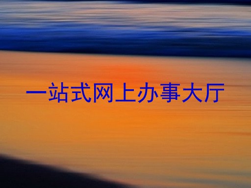 一站式网上办事大厅