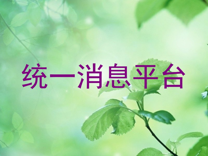 统一消息平台