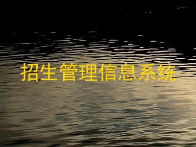 招生管理信息系统