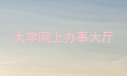 大学网上办事大厅