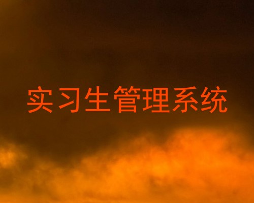 实习生管理系统