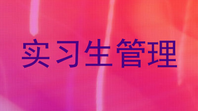 实习生管理