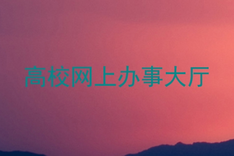 高校网上办事大厅
