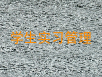 学生实习管理
