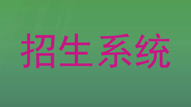 招生系统