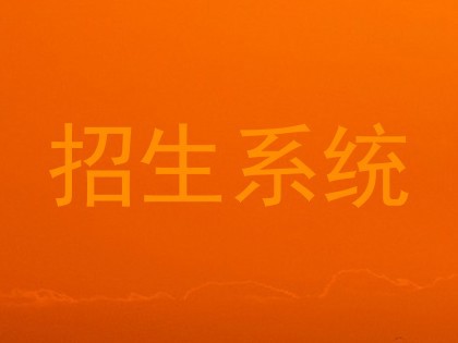 招生系统