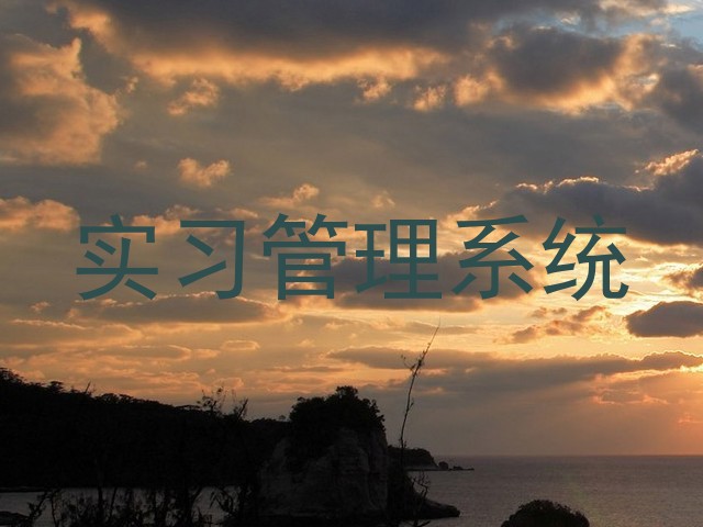 实习管理系统