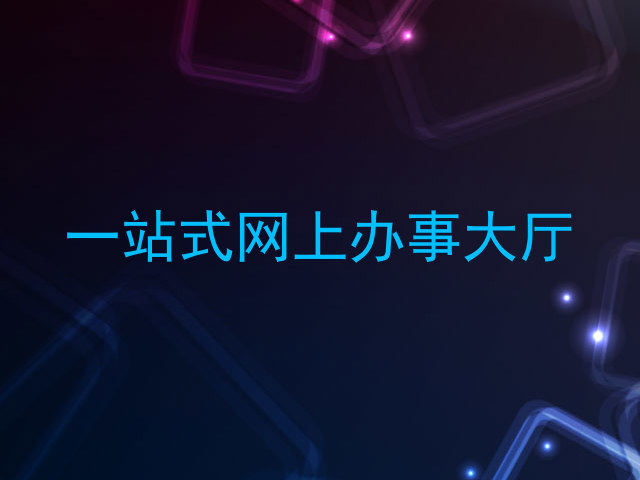 一站式网上办事大厅