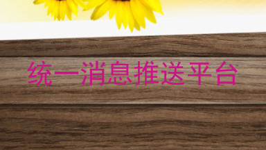 统一消息推送平台