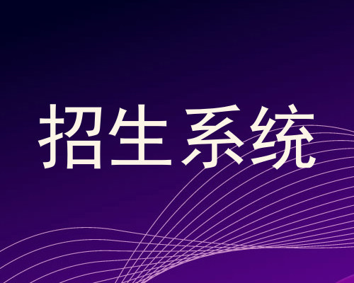 招生系统