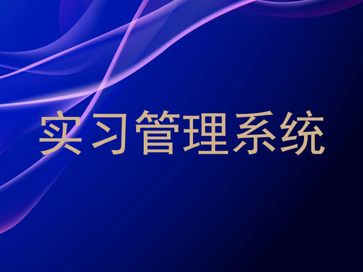 实习管理系统