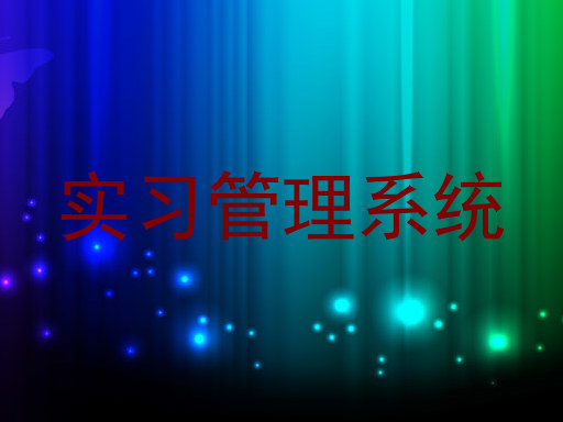 实习管理系统