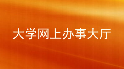大学网上办事大厅