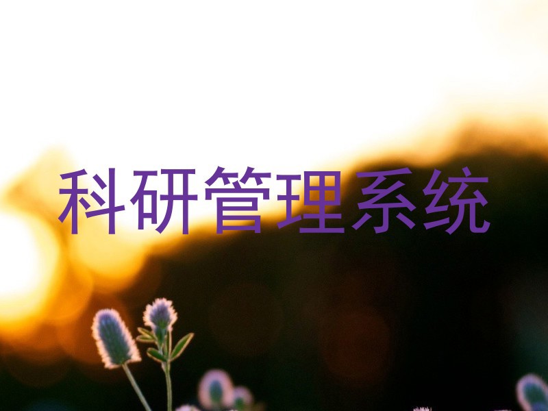 科研管理系统