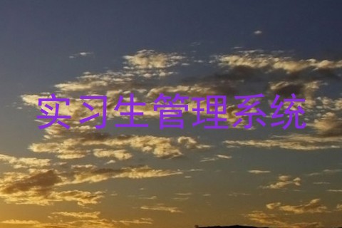 实习生管理系统