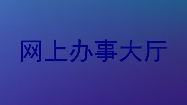 网上办事大厅