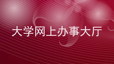 大学网上办事大厅