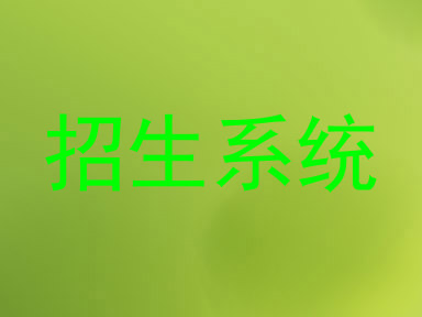 招生系统
