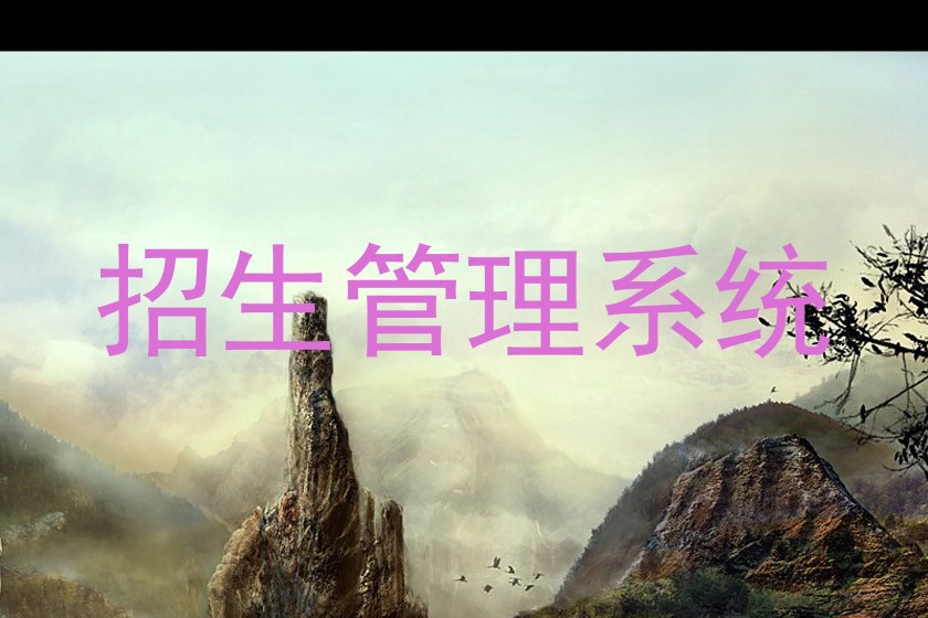 招生管理系统