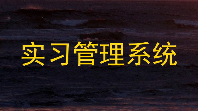 实习管理系统