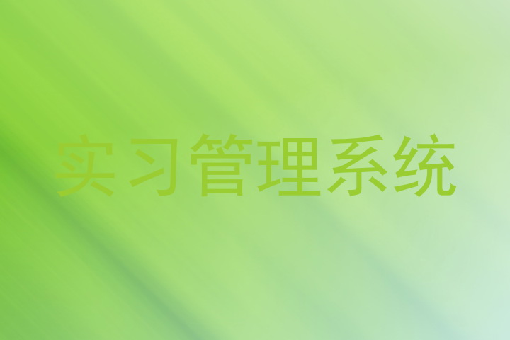 实习管理系统
