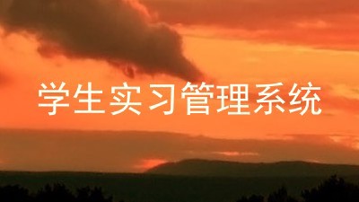 学生实习管理系统