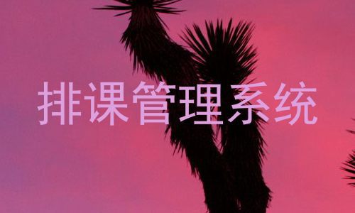 排课管理系统